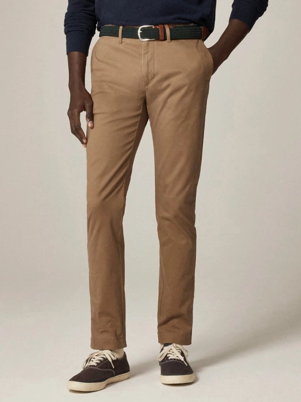 Men’s J. Crew Beige 484 Core Stretch Pant 33x30 NWOT